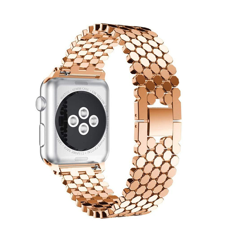 Fish Scale Design Metal Smartwatch Strap Replacement Wrist Band for Apple Watch Series 9 8 7 41mm 6 5 4 SE (2023) SE(2022) SE 40mm 3 2 1 38mm Fish Scale Design Metal Smartwatch Strap Replacement Wrist Band for Apple Watch Series 9 8 7 41mm 6 5 4 SE (2023) SE(2022) SE 40mm 3 2 1 38mm